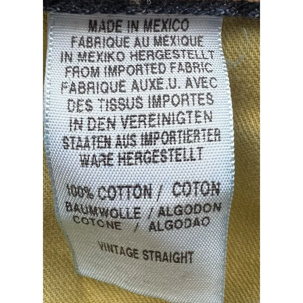 Lucky Brand Vintage Straight Jeans Mens‎ 36x32 ACTUAL 37x29 Denim Dark Wash
